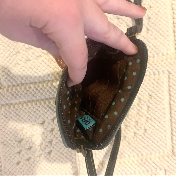 Chala Leather Patchwork Scottie Dog Crossbody Bag - Picture 10 of 10